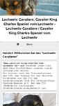 Mobile Screenshot of cavalier-king-charles-vom-lechwehr.de