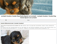 Tablet Screenshot of cavalier-king-charles-vom-lechwehr.de